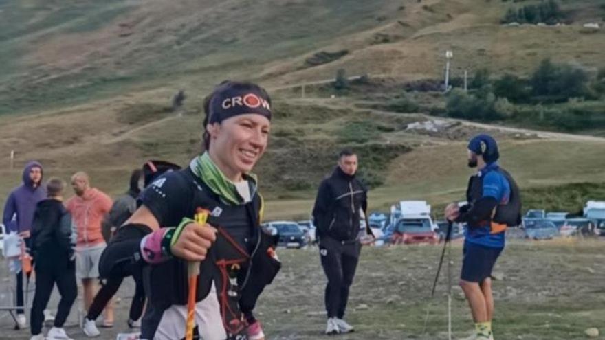Marta Muixí, de Rajadell, puja al podi de la prova reina de Ultra Tour 160