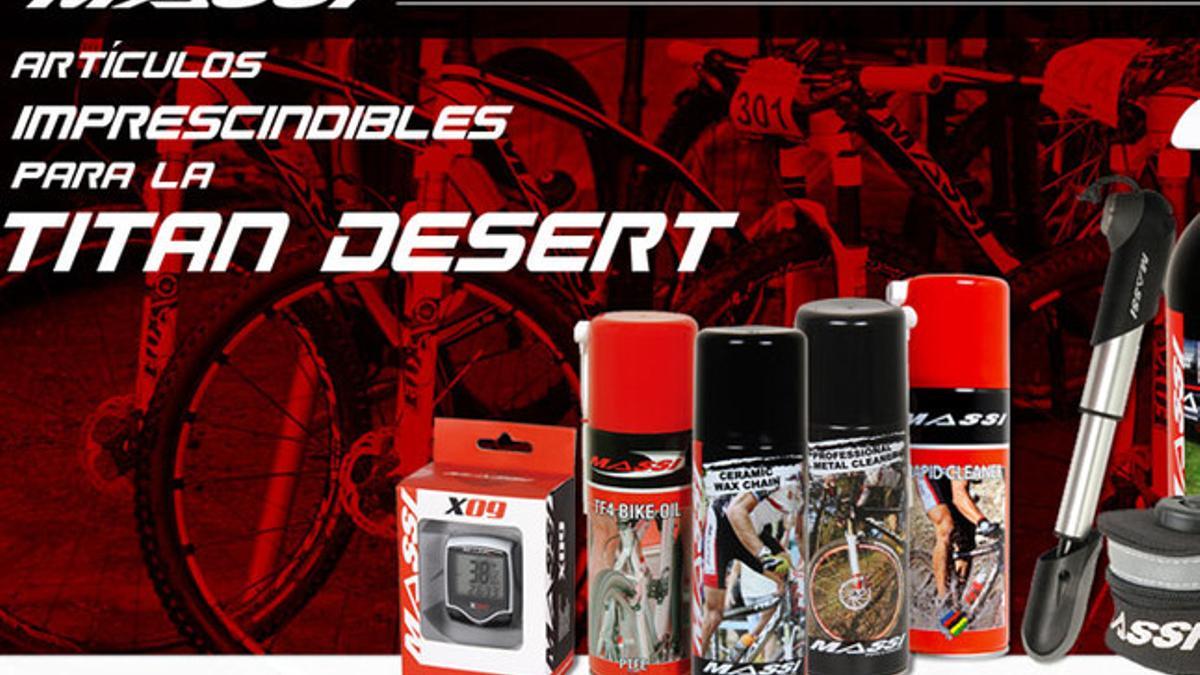 ¡Deja tu bici lista para una Titan Desert con el pack de productos Massi que sorteamos!