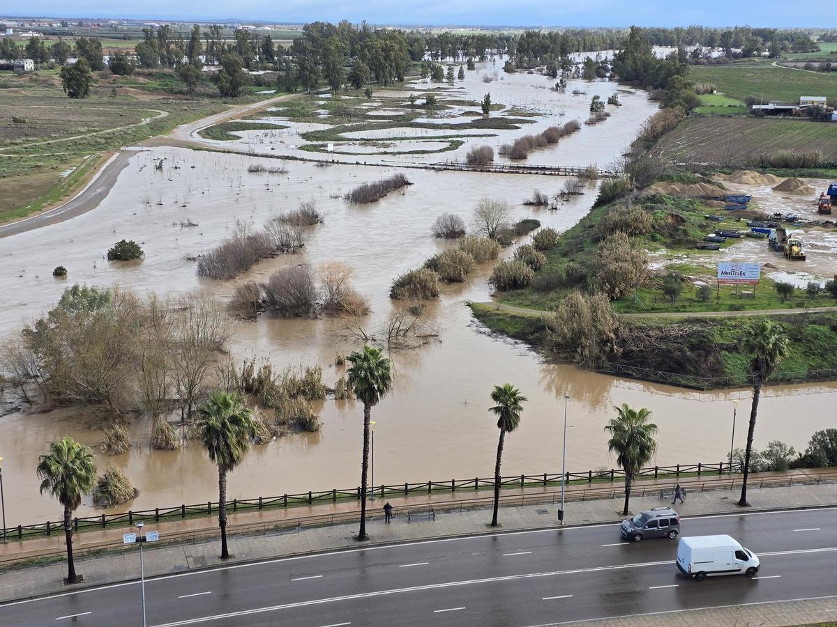 Fotogalería | Así ha quedado Badajoz tras la subida del caudal del río Guadiana.