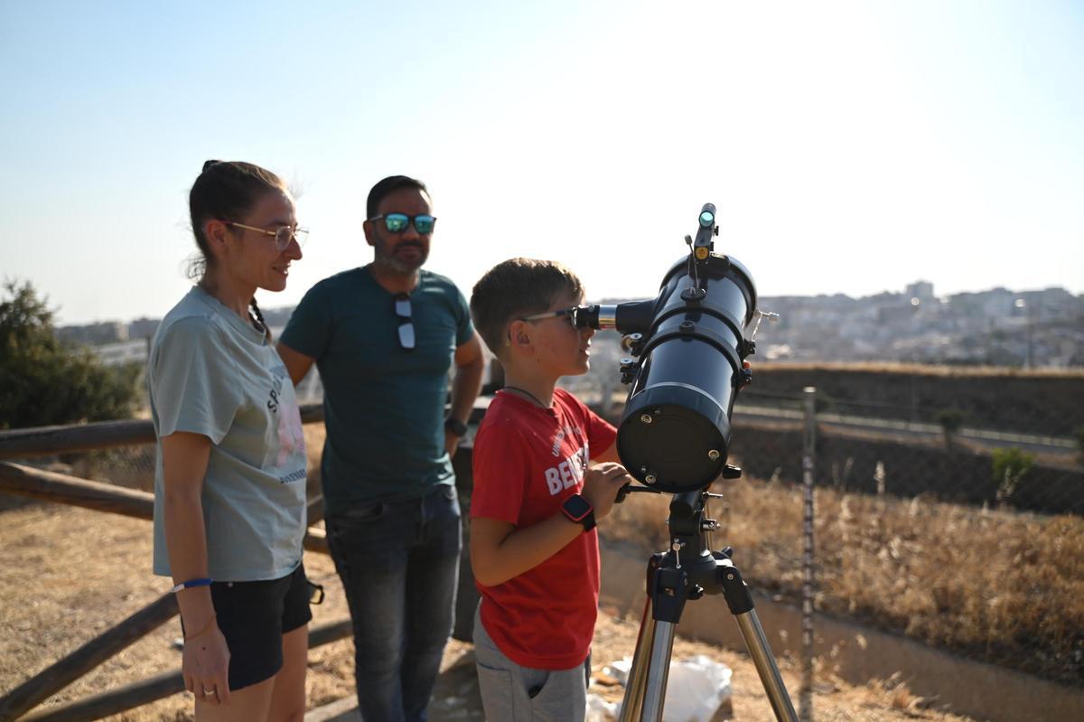 Ambiente previo al eclipse en Cáceres Ambiente previo al eclipse en Cáceres