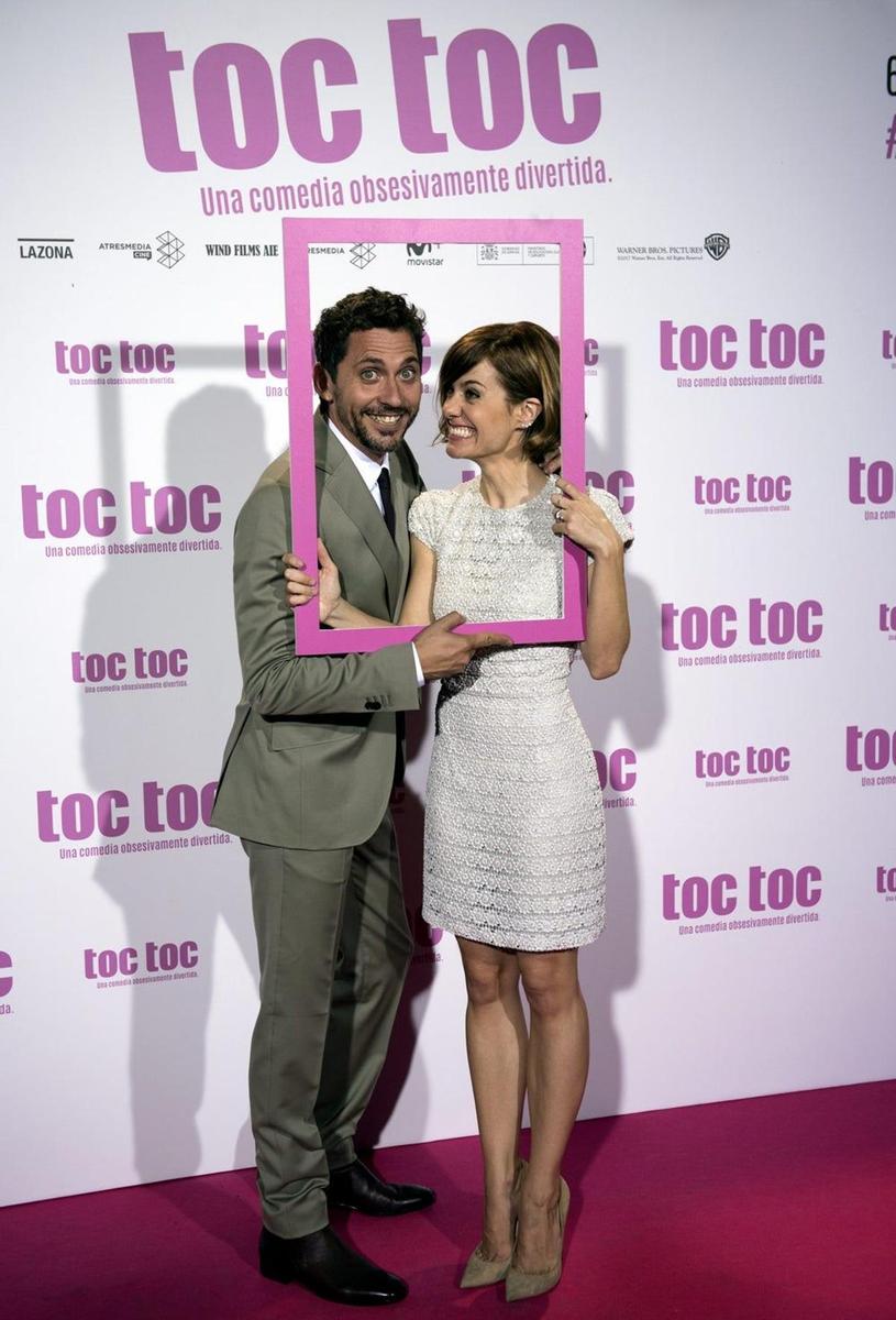 Paco León y Alexandra Jiménez en el estreno de 'Toc Toc'