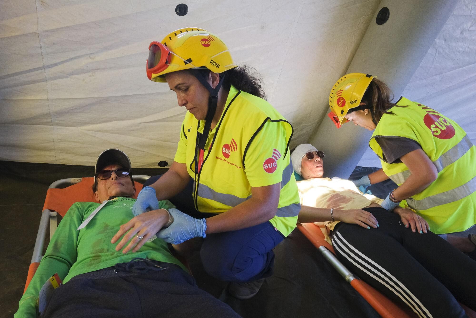 Ejercicio Canasar 2025: simulacro de accidente aéreo en Mogán