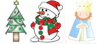 Dibujos de Navidad para colorear con niños