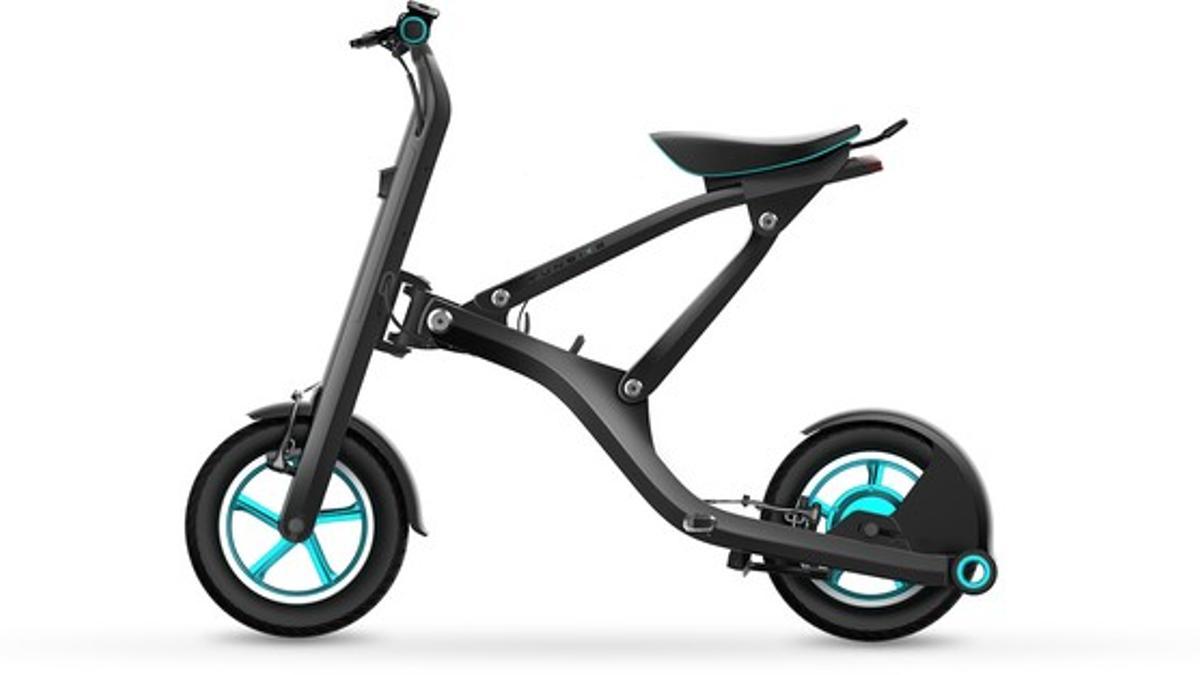 La bicicleta plegable eléctrica Yunbike X1.