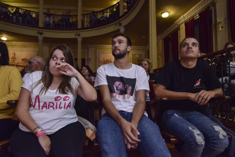 7/11/2018 GÁLDAR. Apoyo a Marilia, concursante de Operación Triunfo en el Teatro de Gáldar. FOTO: J. PÉREZ CURBELO  | 07/11/2018 | Fotógrafo: José Pérez Curbelo