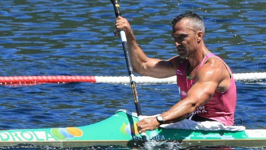 Emilio Merchán, durante una carrera anterior.