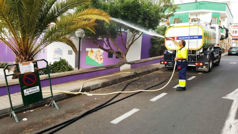 Limpieza de las zonas públicas en Telde