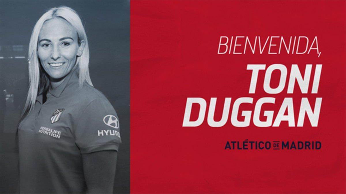 Toni Duggan, nueva futbolista del Atlético de Madrid