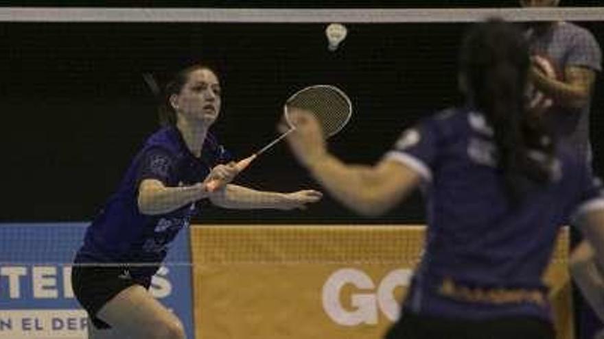 Lorena Uslé, en la final ante el Recreativo la pasada temporada.