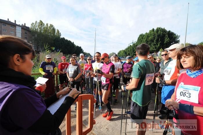 Marcha nórdica junto al Segura