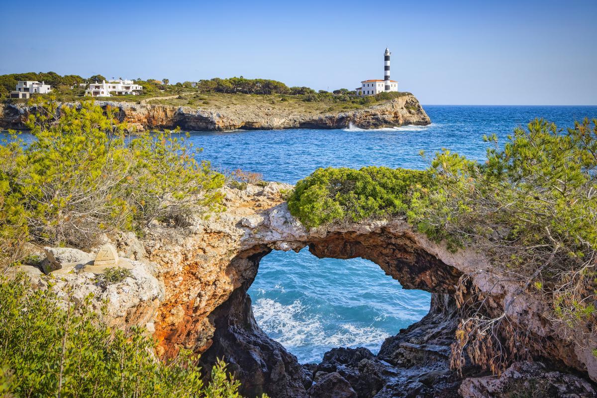 Faro de Portocolom en Mallorca