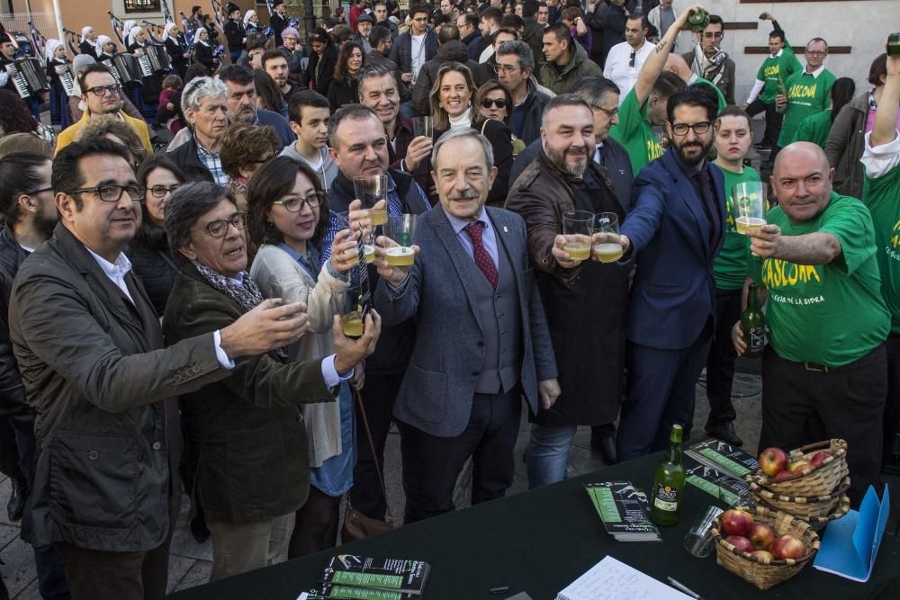 Oviedo apoya desde Gascona la candidatura sidrera ante la UNESCO