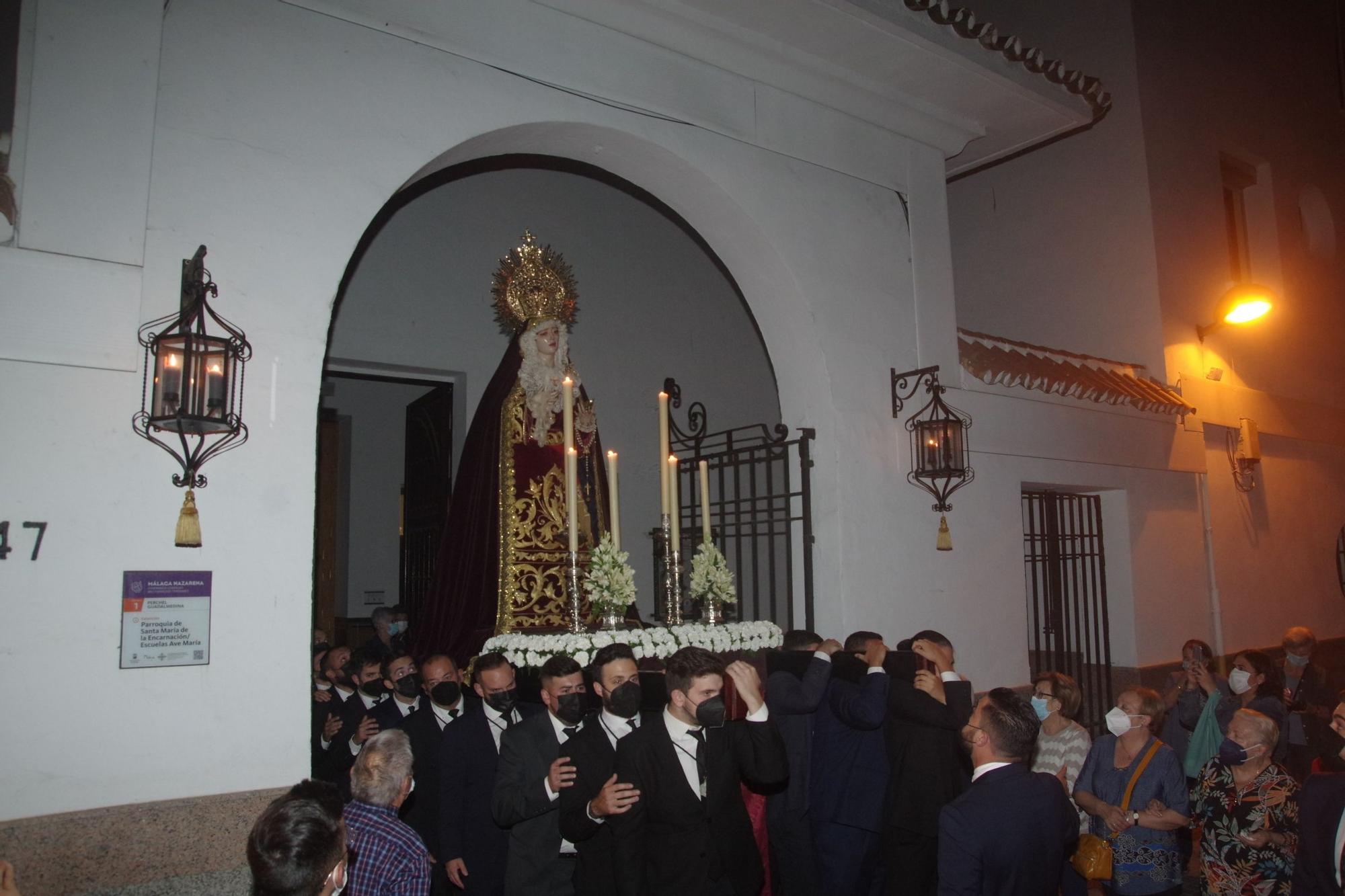Salida de la Virgen Mediadora en Rosario de la Aurora.