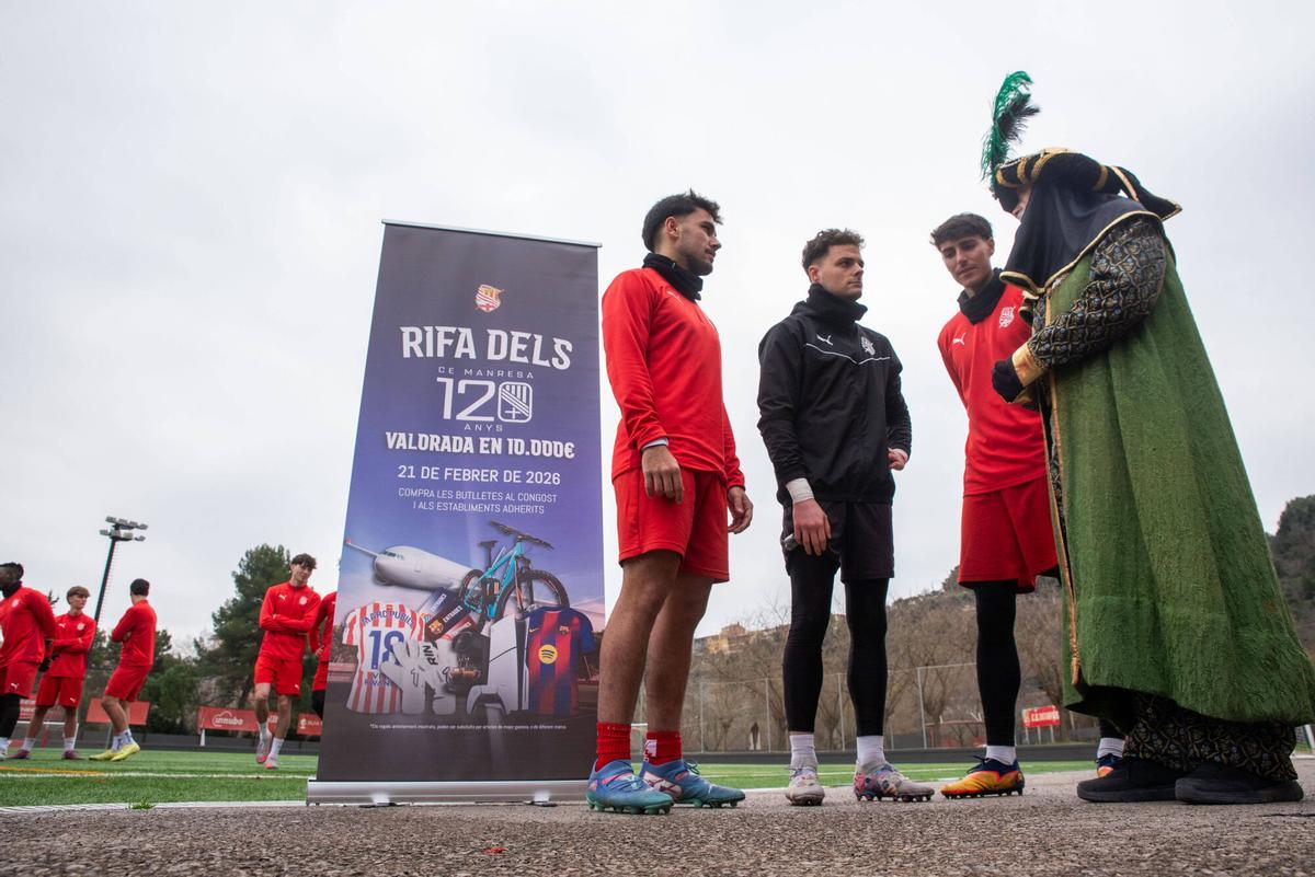 Imatges de l'últim entrenament de l'any del Centre d'Esports Manresa