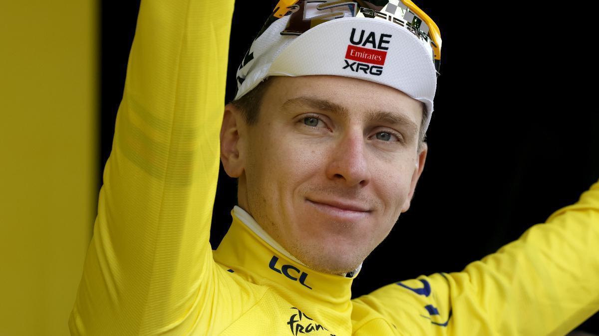 Tadej Pogacar, líder de la general del Tour de Francia tras la etapa 21