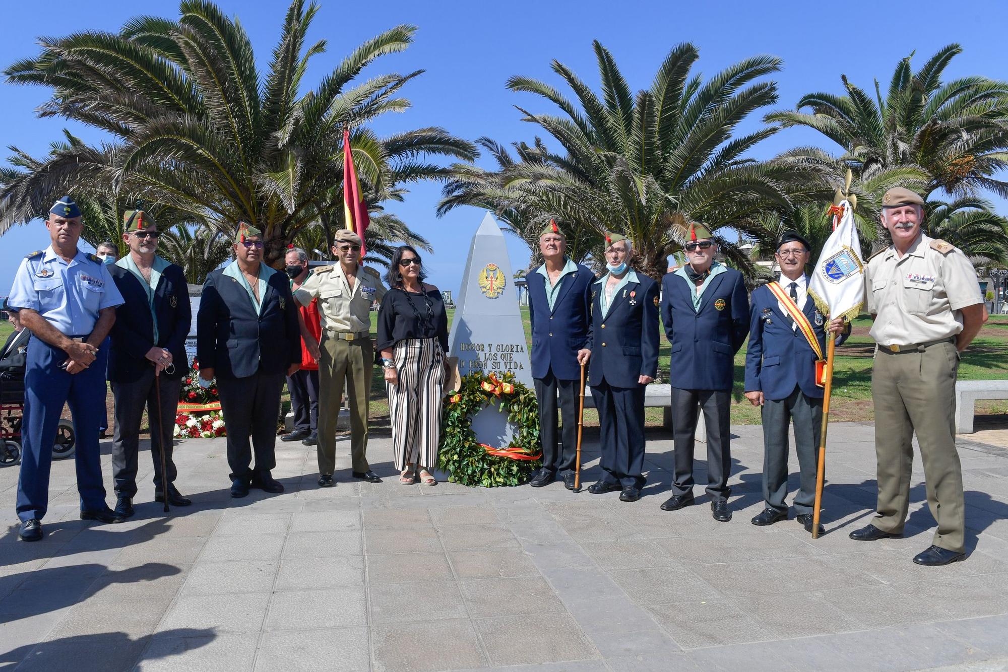 Acto de homenaje a los paracaidistas caídos en acto de servicio entre 1965 y 1979 en Maspalomas