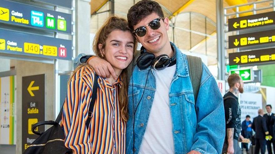 Amaia y Alfred, a punto de viajar a Lisboa