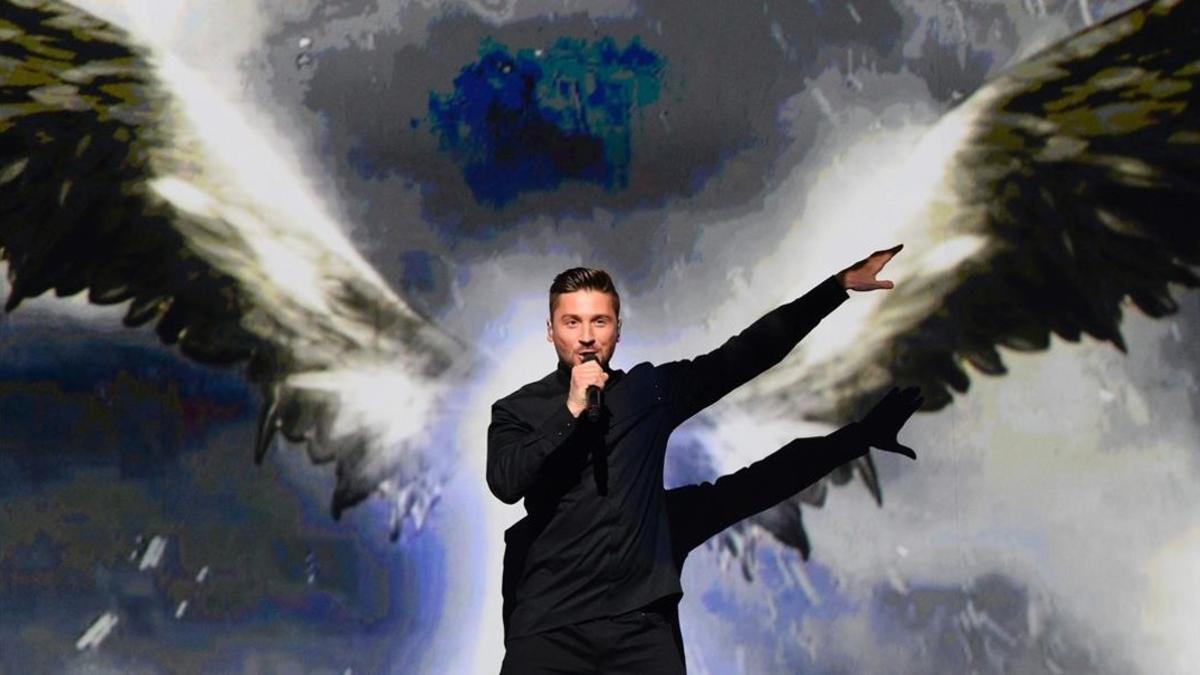 El ruso Sergey Lazarev, en la primera semifinal de Eurovisión 2016