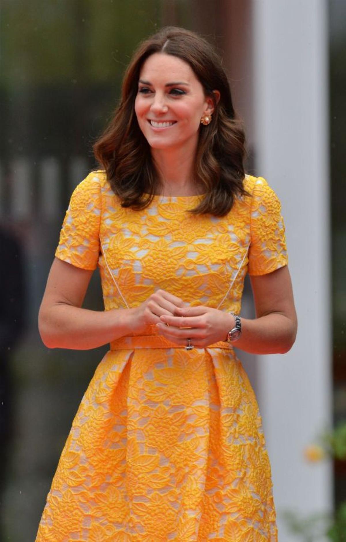 Kate Middleton, de amarillo