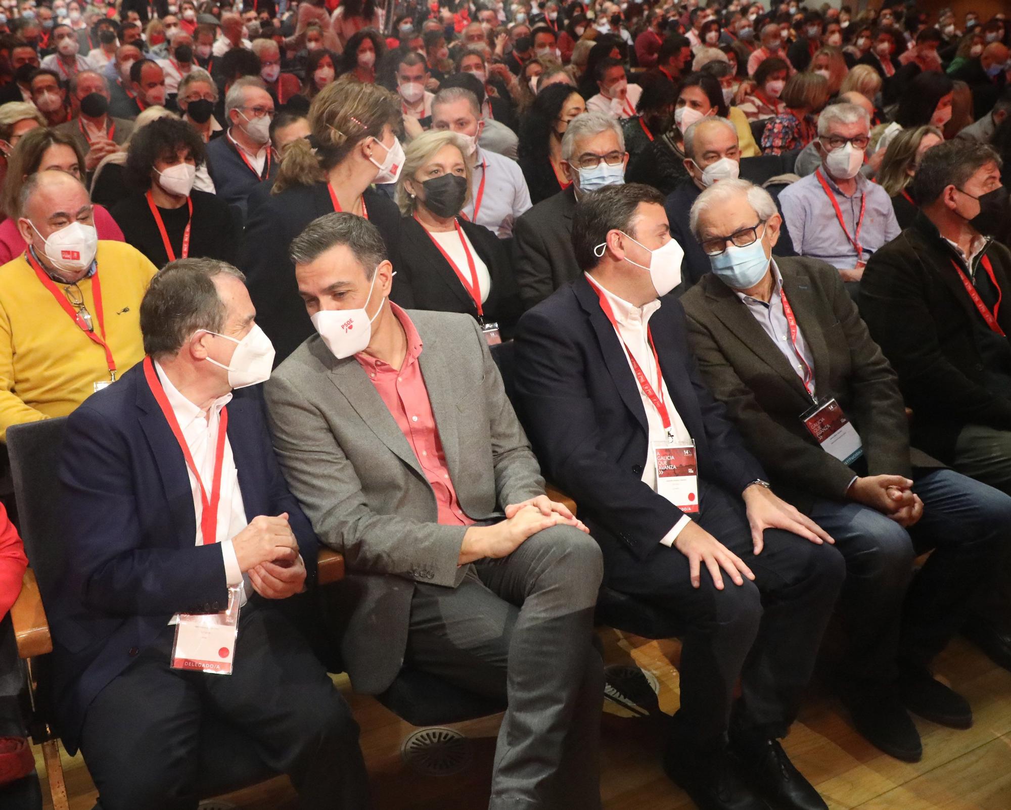 Pedro Sánchez clausura el congreso del PSdeG en Santiago