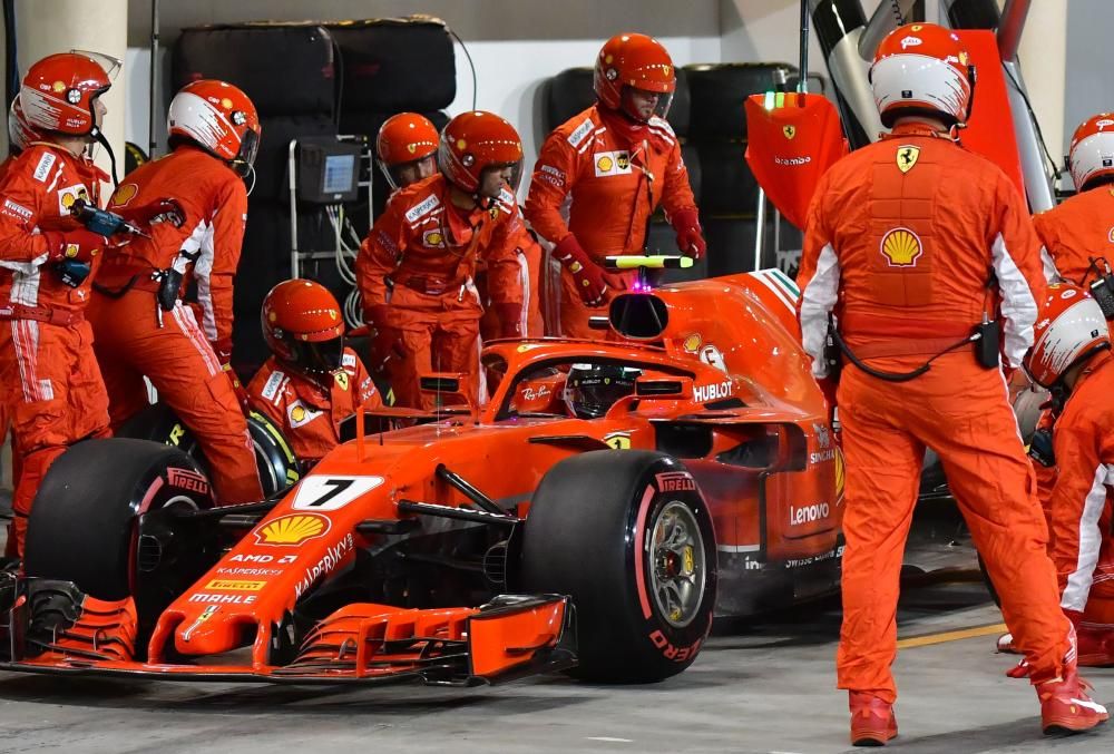 Atropello de Raikkonen a un mecánico en Baréin