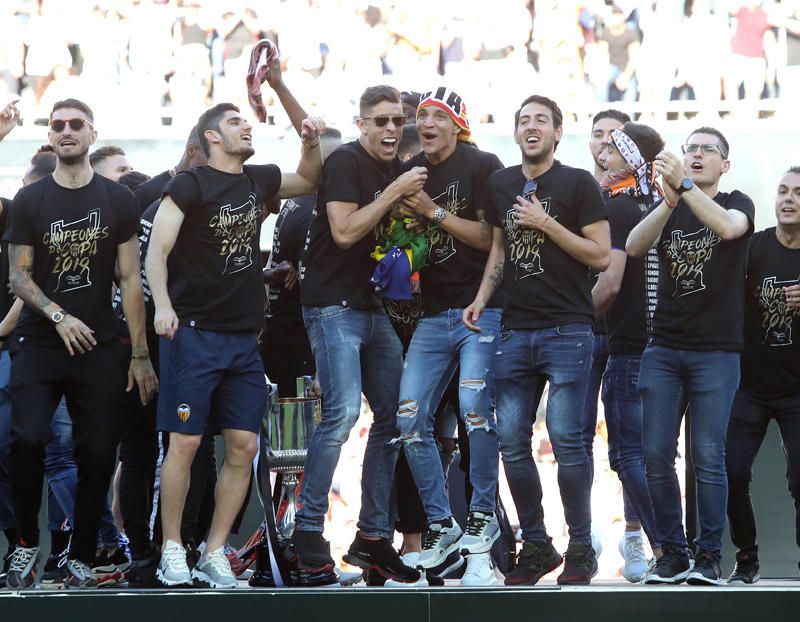 Celebración del Valencia CF campeón de Copa