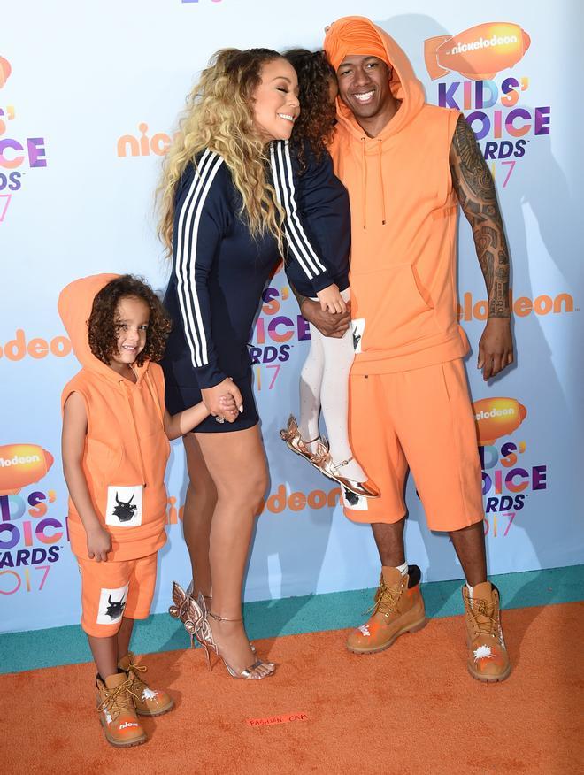 Nick Cannon y Mariah Carey en los Kids Choice Awards