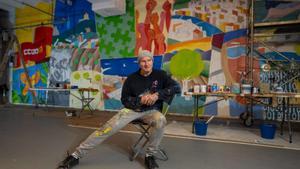 Philip Stanton crea un nou mural per a la seu de CCOO