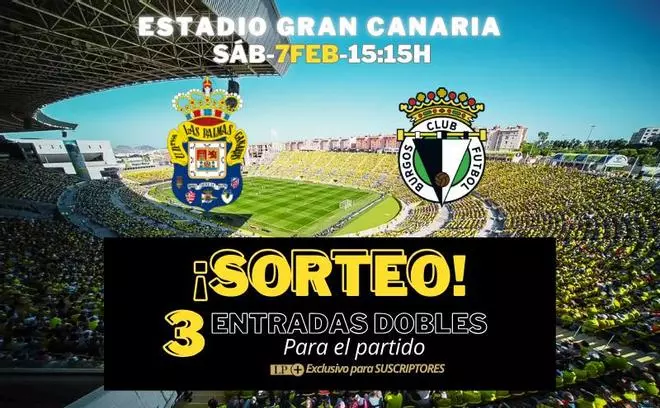 LA PROVINCIA sortea 3 entradas dobles entre sus suscriptores para el UD Las Palmas – Burgos FC