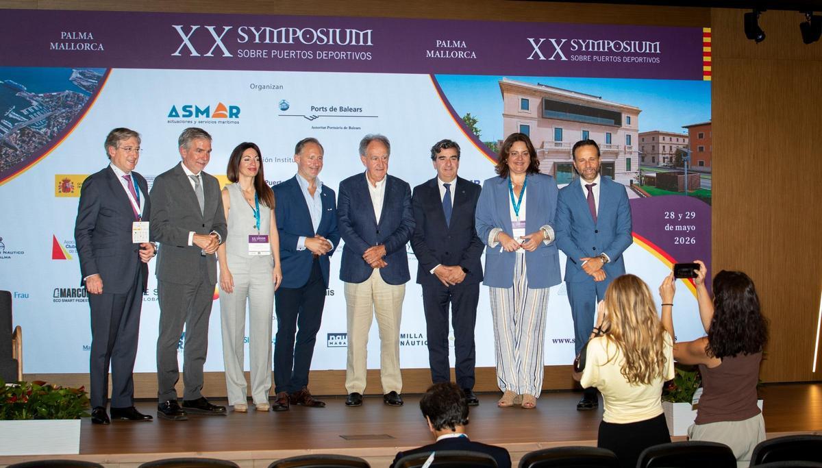 Representantes portuarios que participaron en el foro celebrado en Mallorca.
