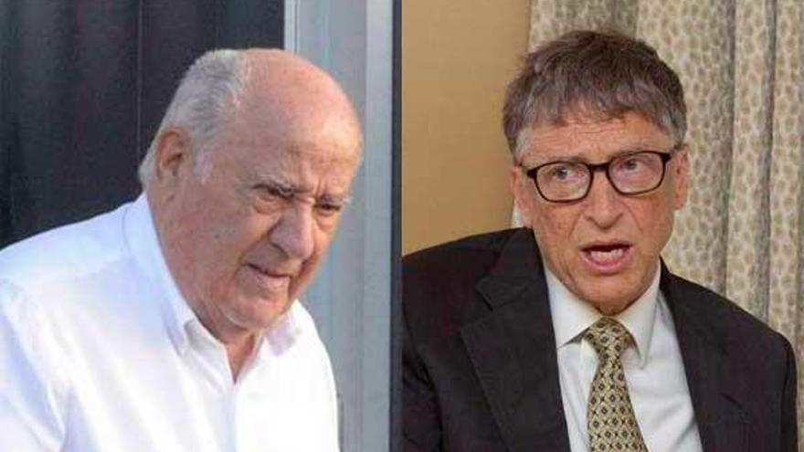Amancio Ortega y Bill Gates.