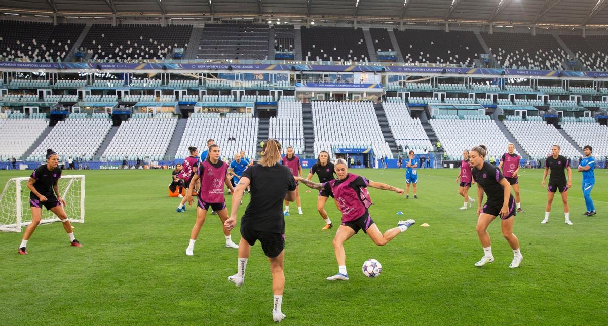 Las mejores imágenes del último entreno antes de la final de la Champions League
