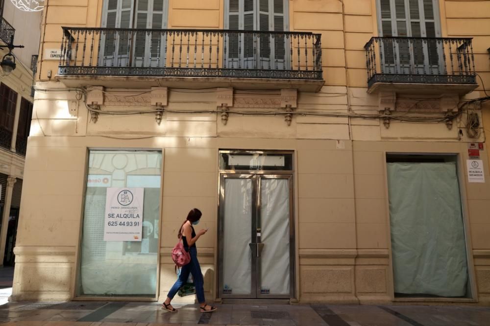 El comercio entra en crisis en el Centro de Málaga.