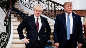 Boris Johnson y Donald Trump.
