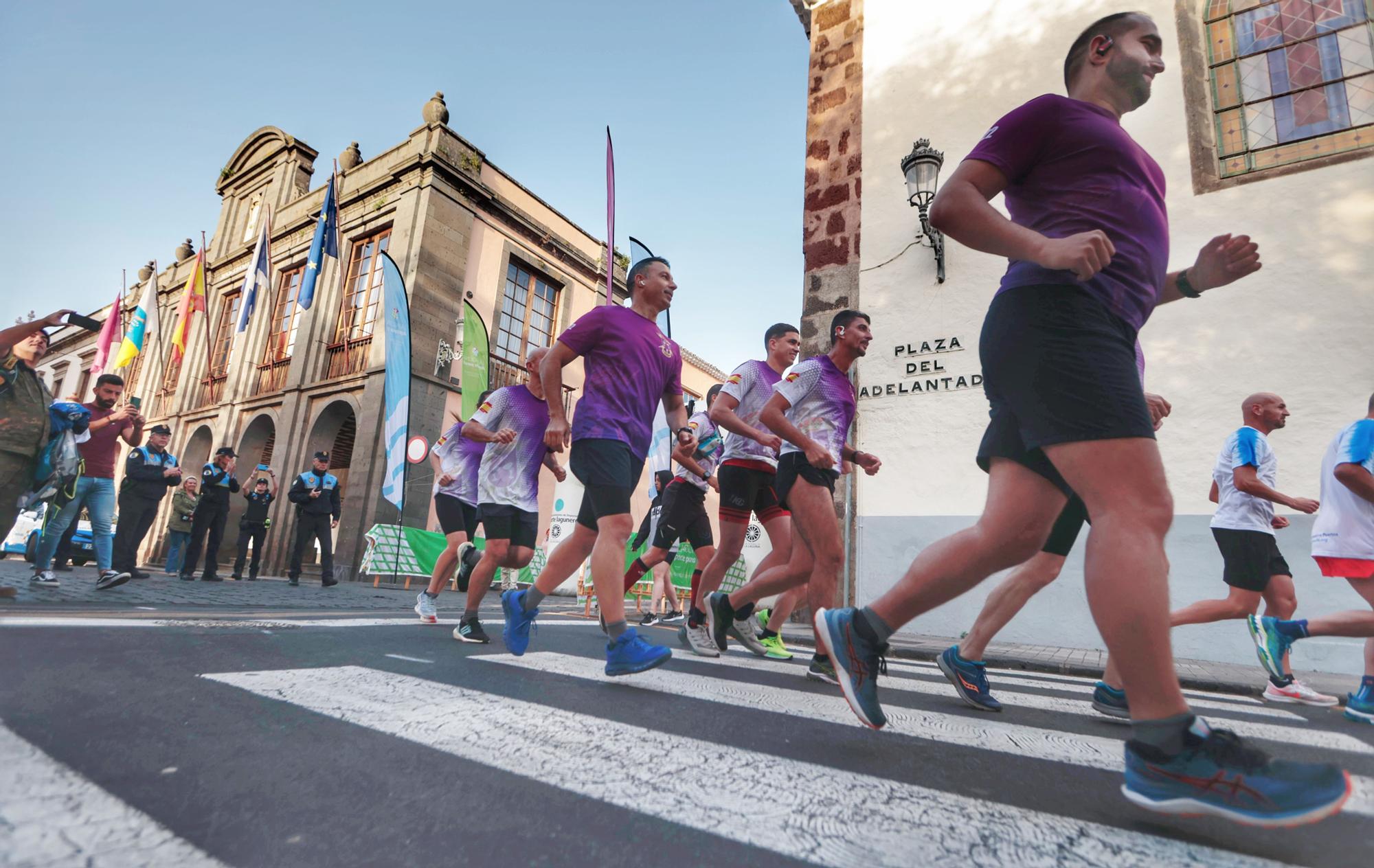 El "Reto 15Q" o primera Vuelta a España de "running" hace escala en La Laguna