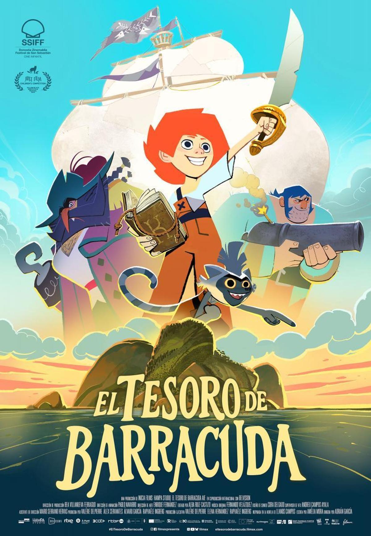 Cartel de 'El tesoro de Barracuda', candidata al Goya 2026 a la mejor animación