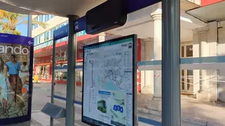 El PSOE de Palma exige a Cort que active las pantallas en las paradas de bus de la EMT