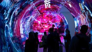 Exposición inmersiva en el congreso de tecnología CES de Las Vegas