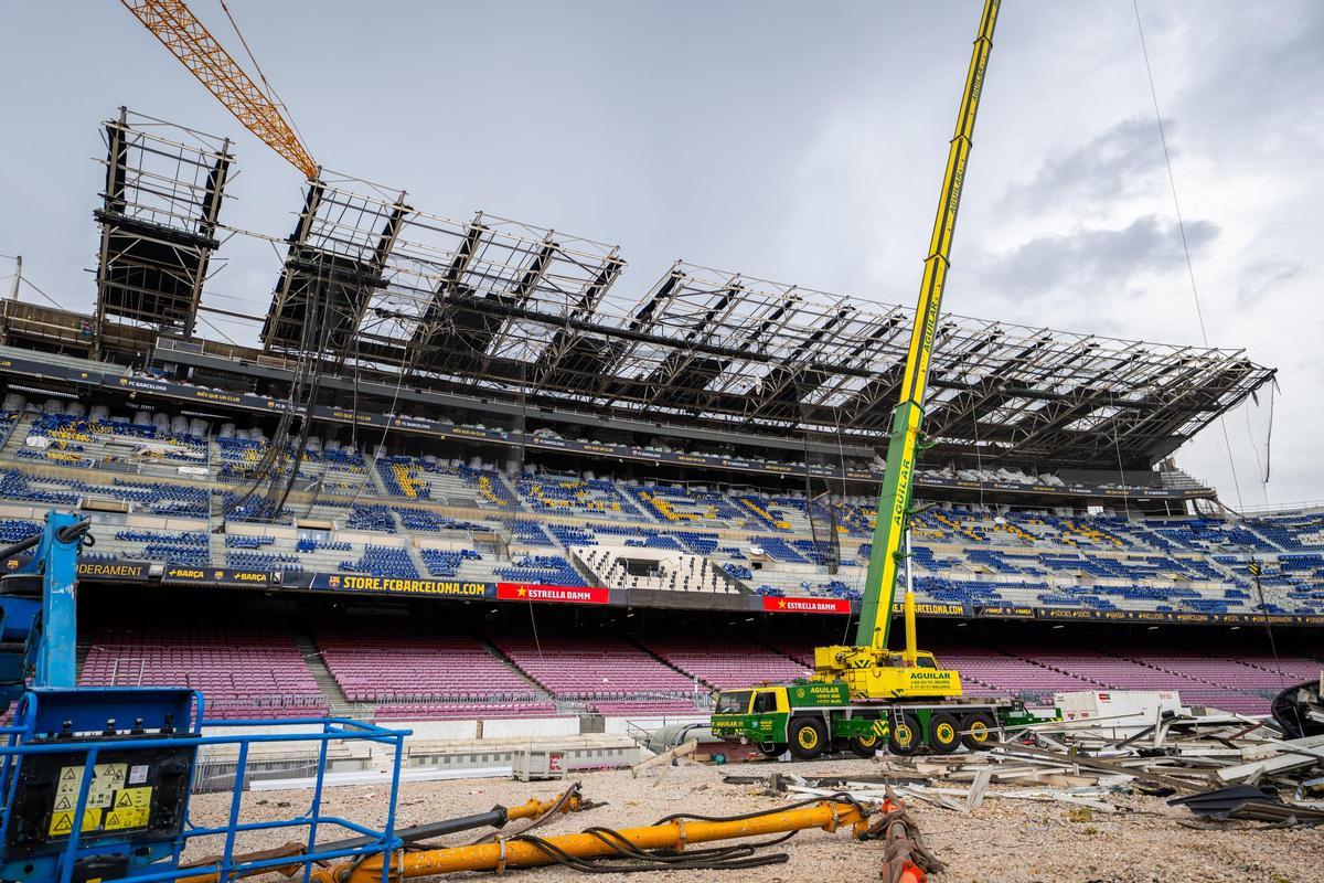 Así continúan las obras en el Spotify Camp Nou: Un estadio que ya está irreconocible
