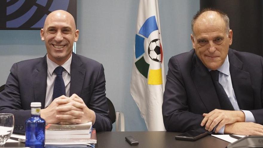 Luis Rubiales y Javier Tebas.