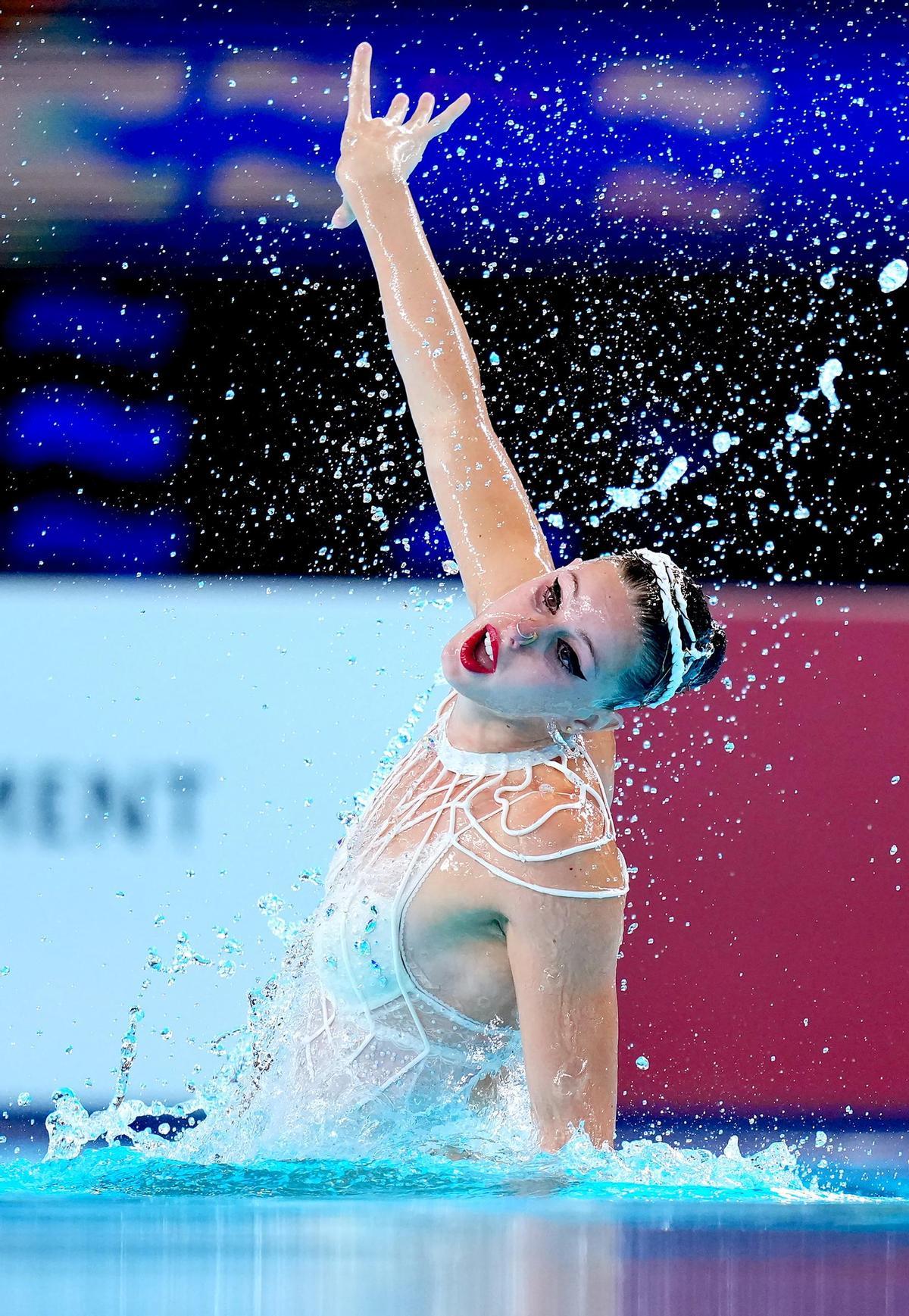 Iris Tió se lleva el oro en el solo técnico de los campeonatos de Europa de natación artística