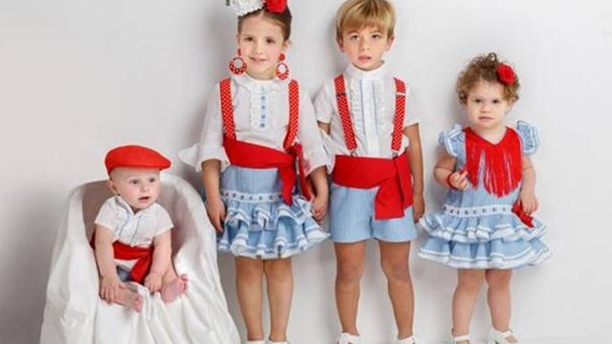 Traje Sevillana Flamenca Infantil