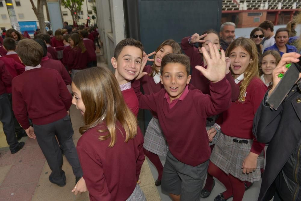 Procesión de los alumnos de Capuchinos