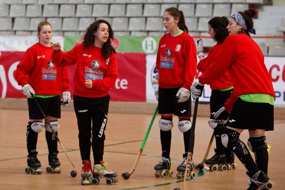 Entrenamiento del Hostelcur Gijón hockey patines femenino