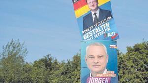 Carteles electorales en Alemania.