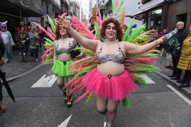 Así celebran los 'choqueiros' el Martes de Carnaval en el Entroido de A Coruña