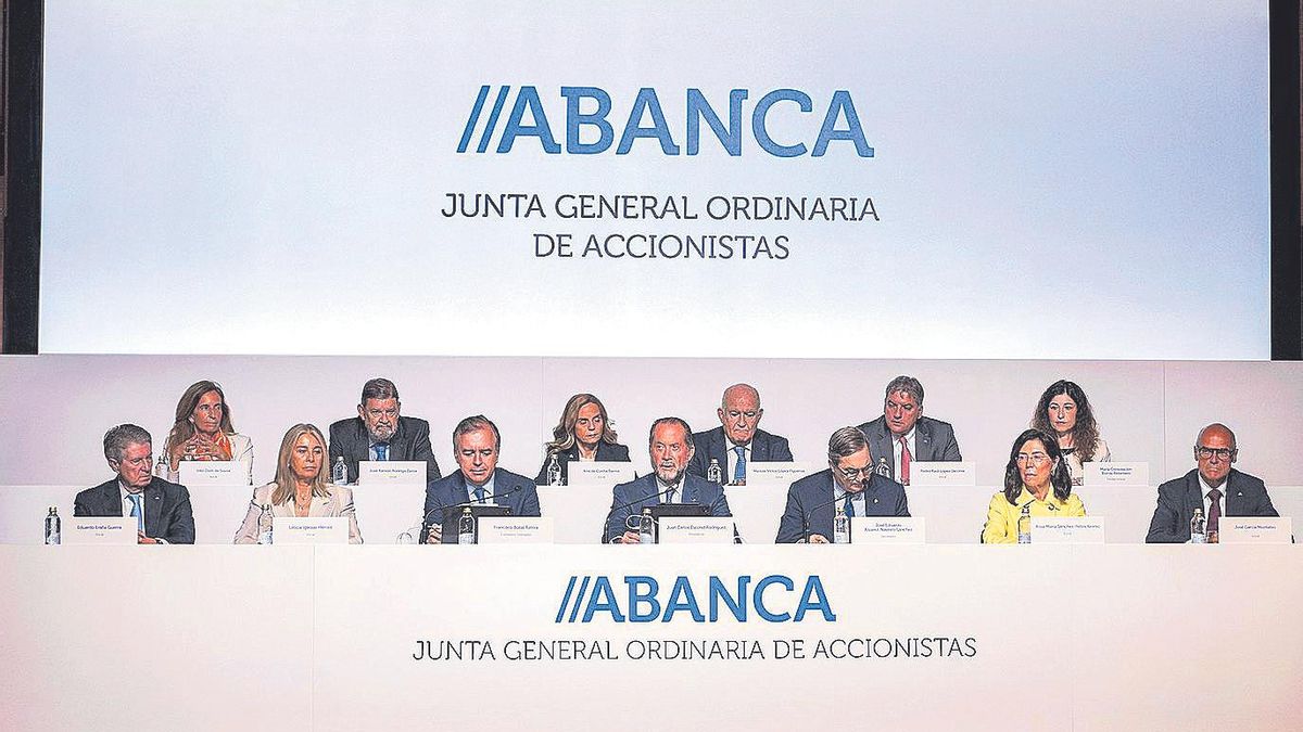 Junta general de accionistas de Abanca, presidida por Juan Carlos Escotet. | ECG
