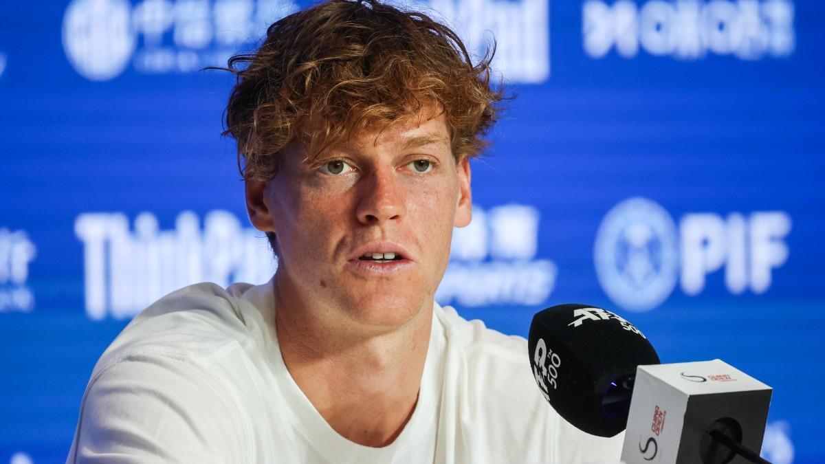 Jannik Sinner, en rueda de prensa