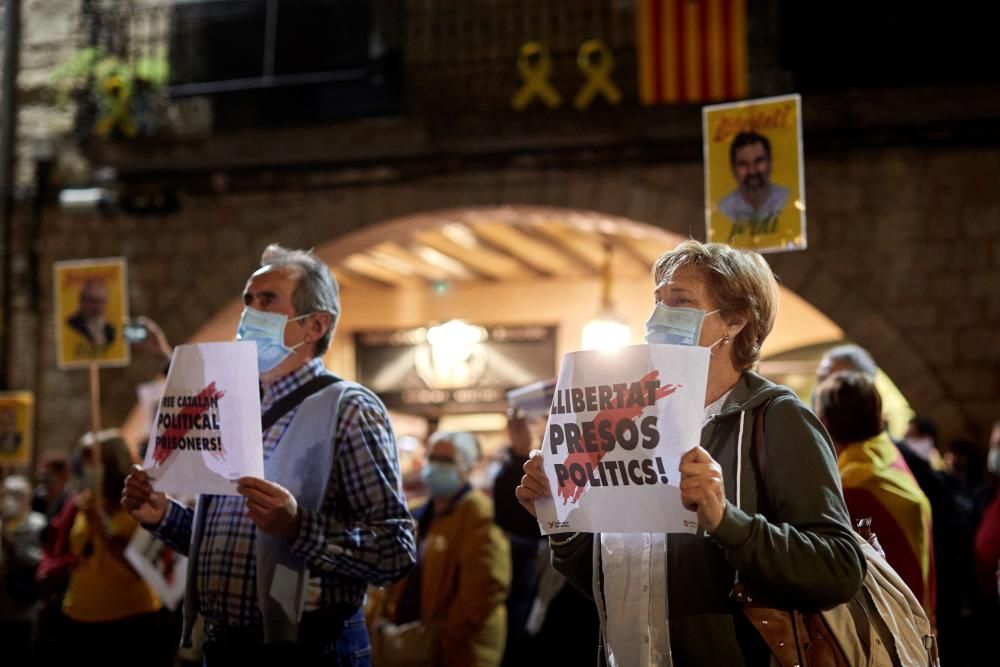 Protestes per la inhabilitació de Torra a les comarques gironines