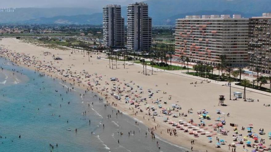 Foto aérea de la playa de Cullera.